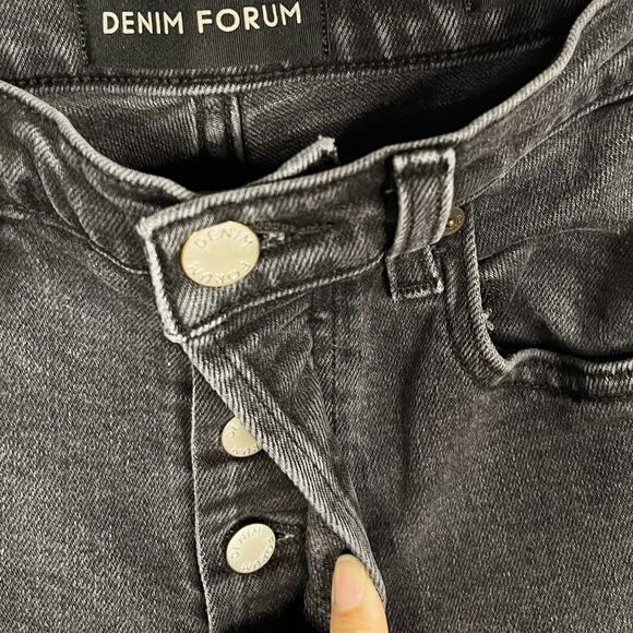 Aritzia Denim Forum 25 Arlo High Rise Straight Leg Jeans Organic Cotton Stretch - Picture 12 of 13